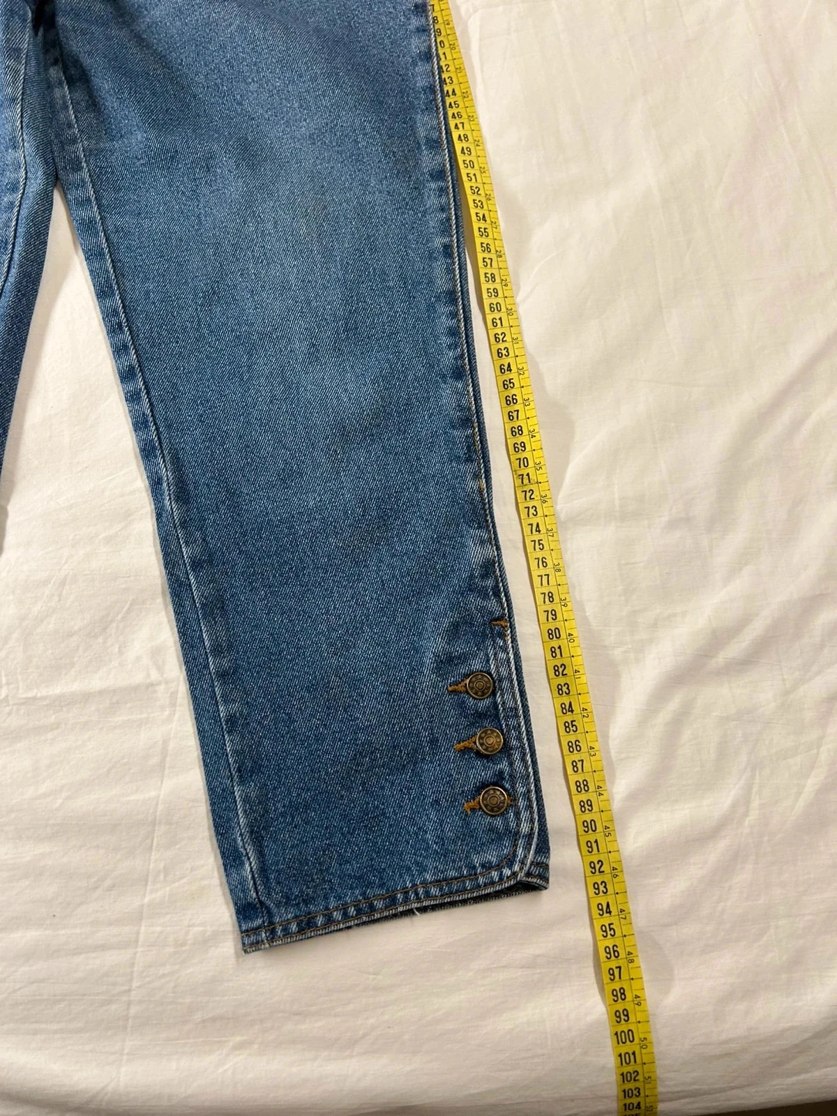 High-waisted navy blue jeans by Blancheporte – photo 4